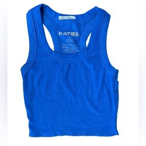 Katie J Girls Livi tank in blue size Xlarge like new worn once